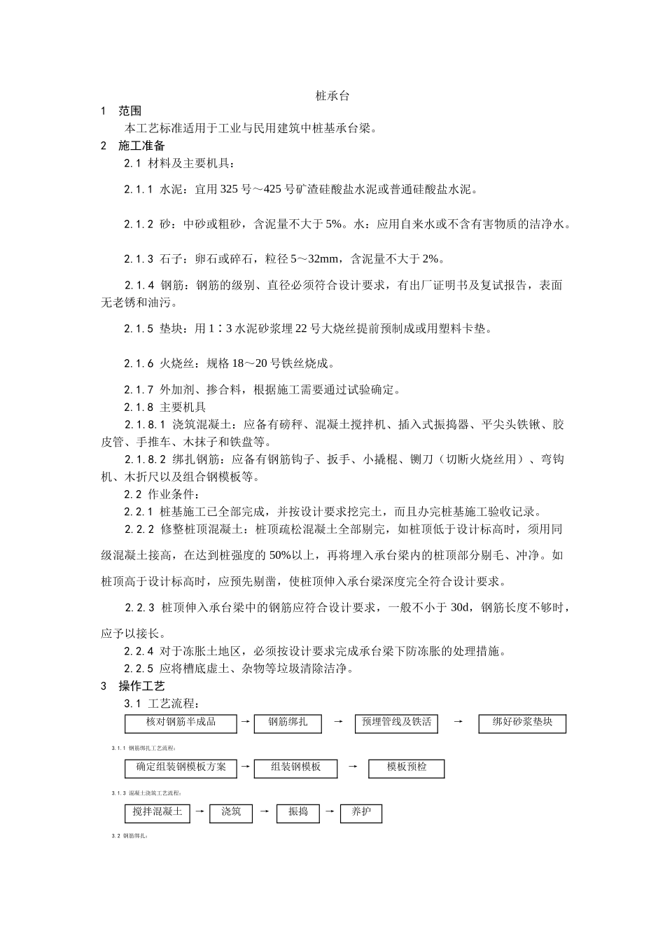 007桩承台施工工艺_第1页