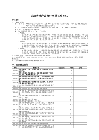05--4--无线基站产品硬件质量标准V50