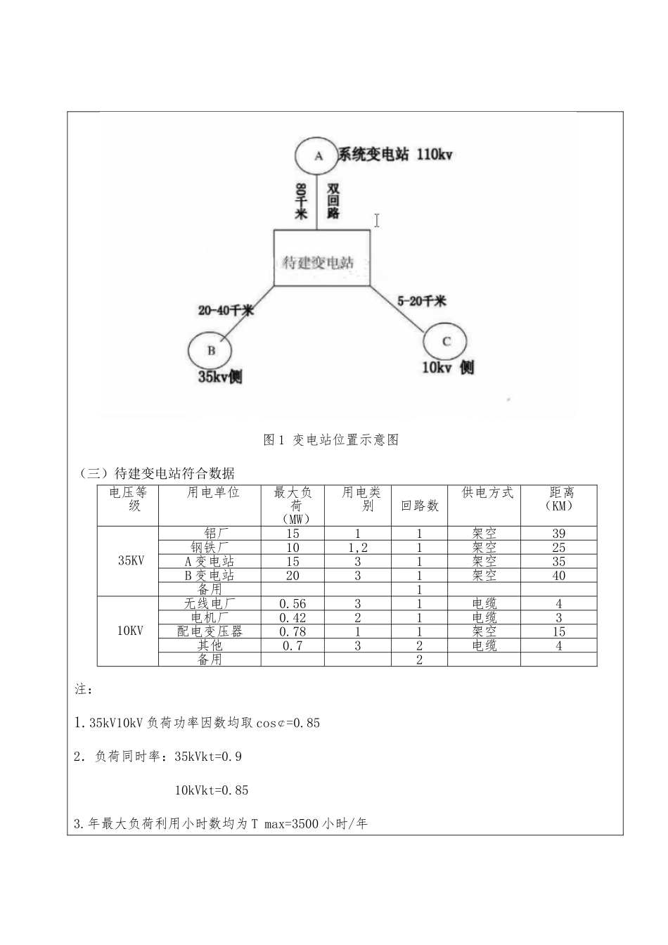 110KV变电所一次设备部分设计说明_第3页