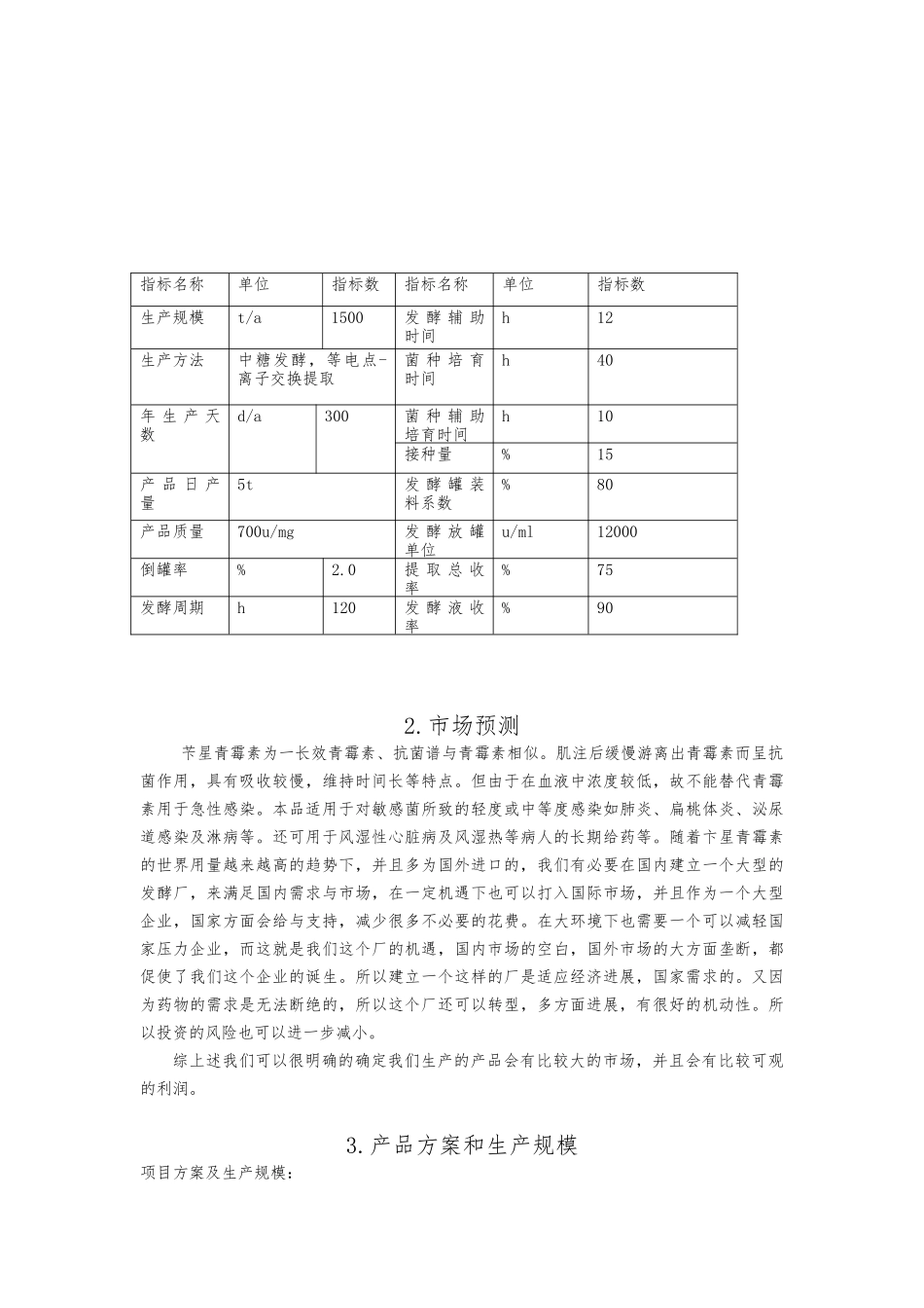 1500t青霉素工厂设计说明_第3页