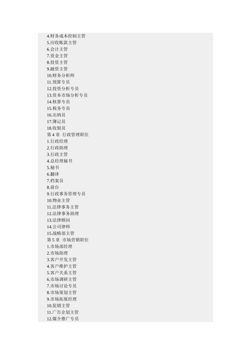 200多个职位说明书与考核标准汇编_第2页