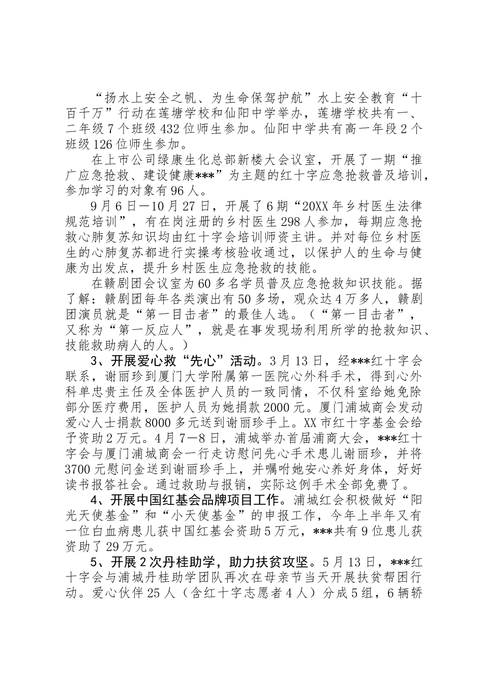 201X年红会年终工作总结_第2页