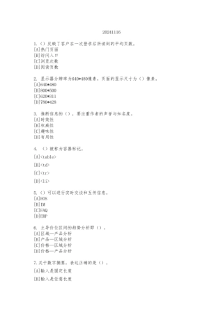 20241116助理电子商务师