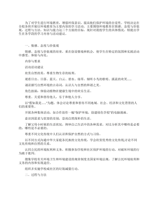 2024创建绿色学校教研活动的计划