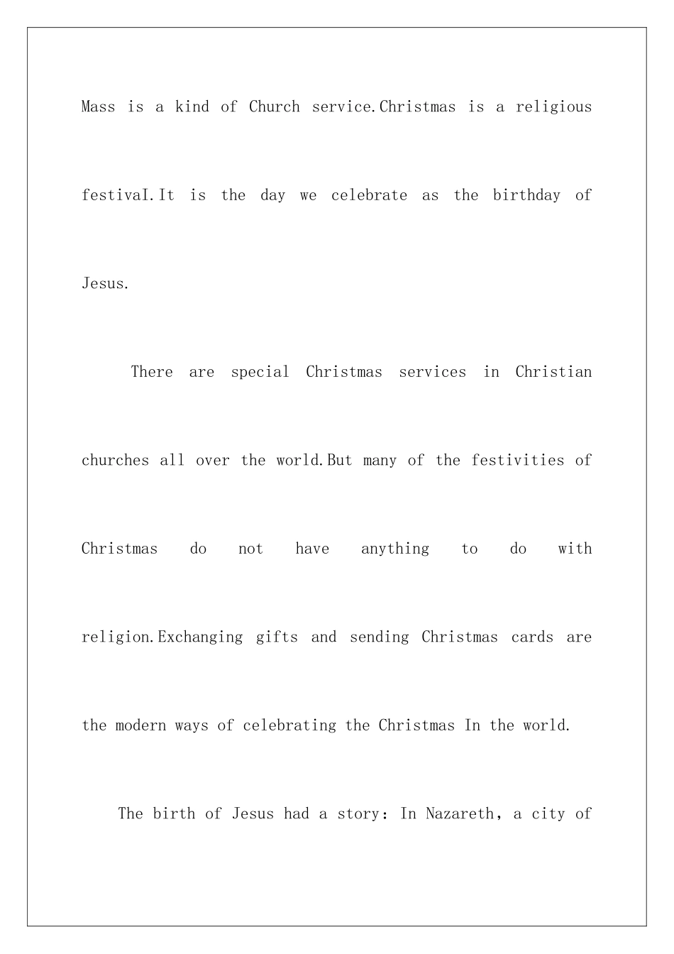 2024圣诞节演讲稿「英文版」_第2页