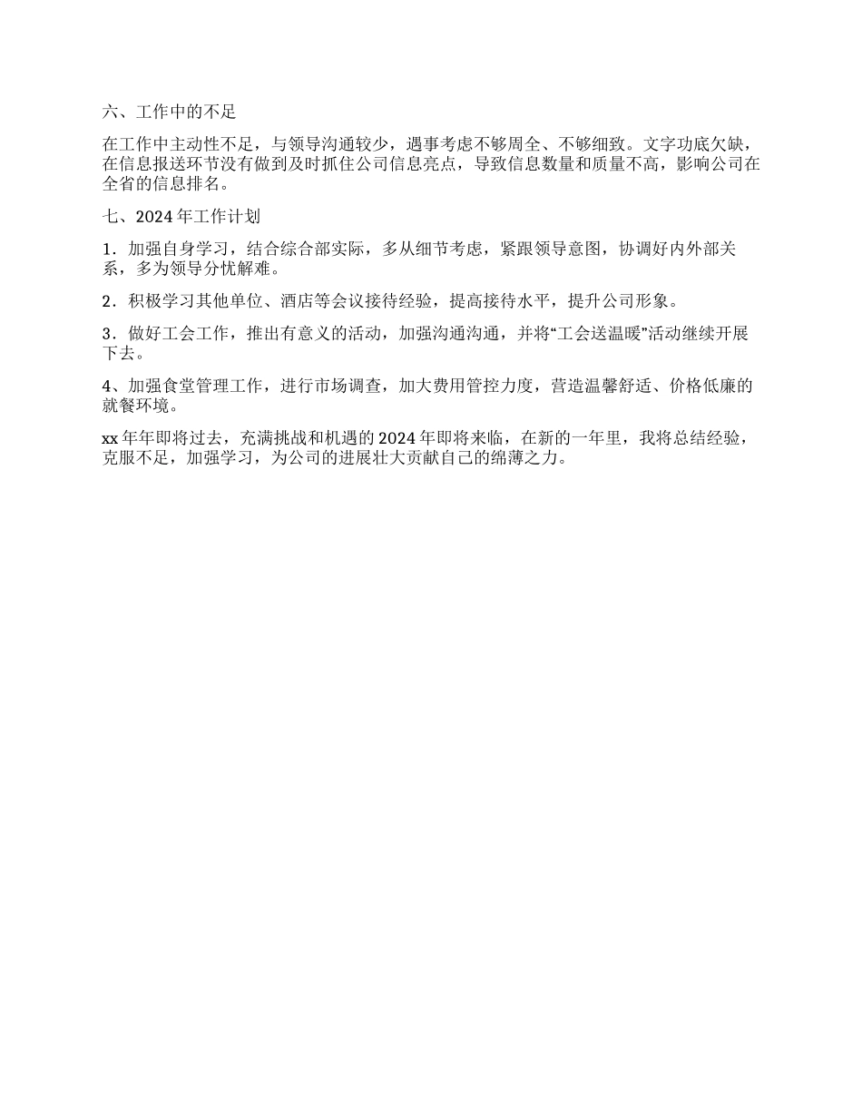 2024年会议接待个人工作总结_第2页