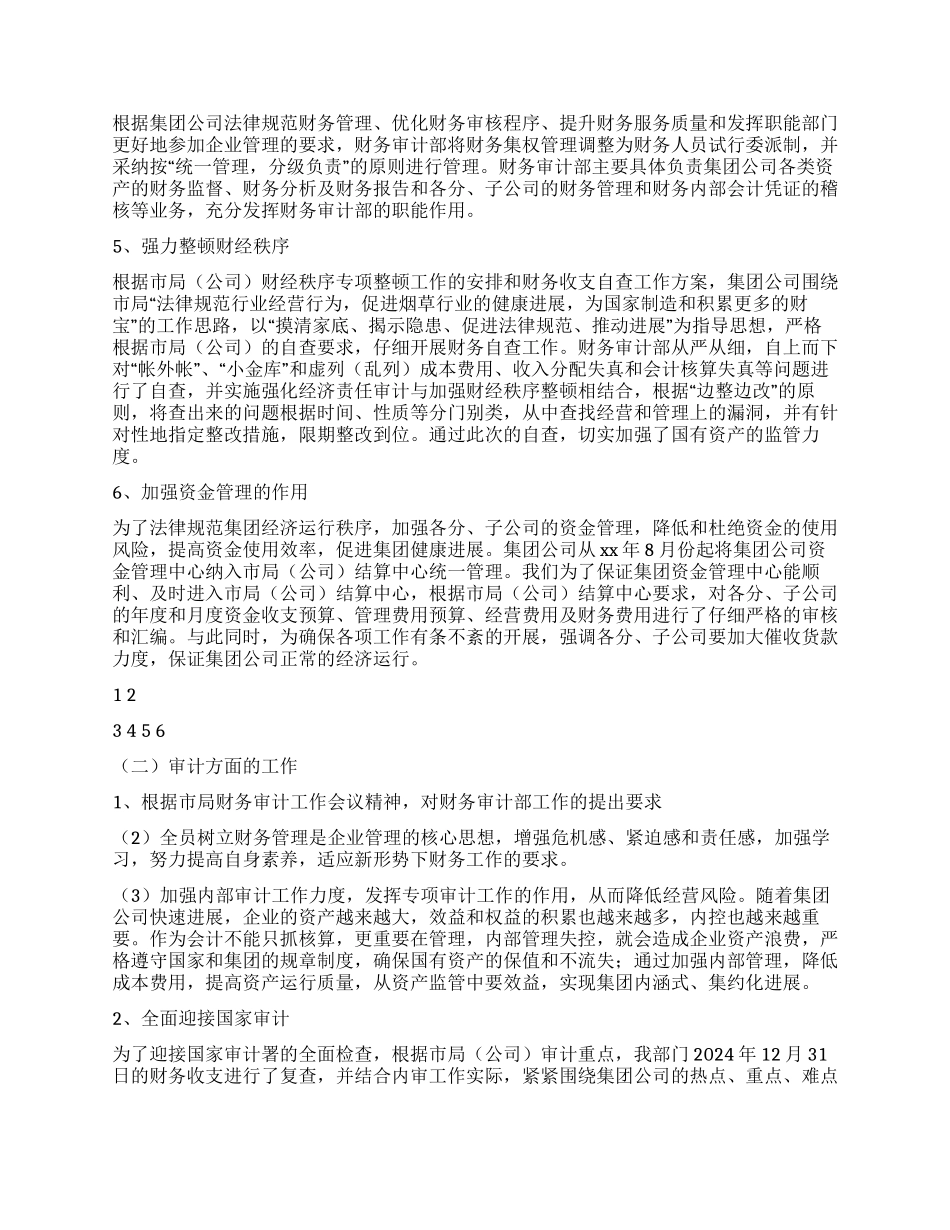 2024年公司财务审计工作总结_第2页