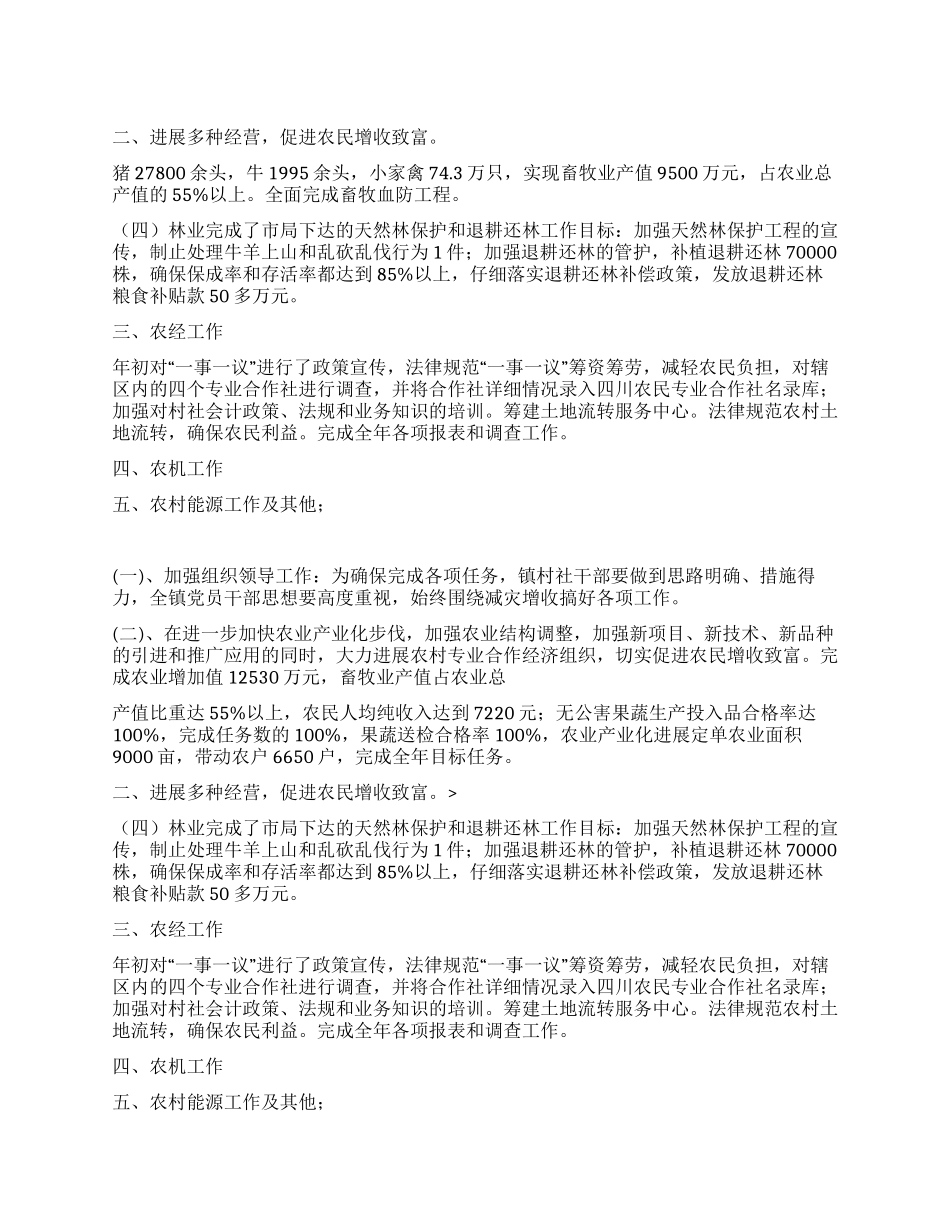 2024年农业工作总结_第1页