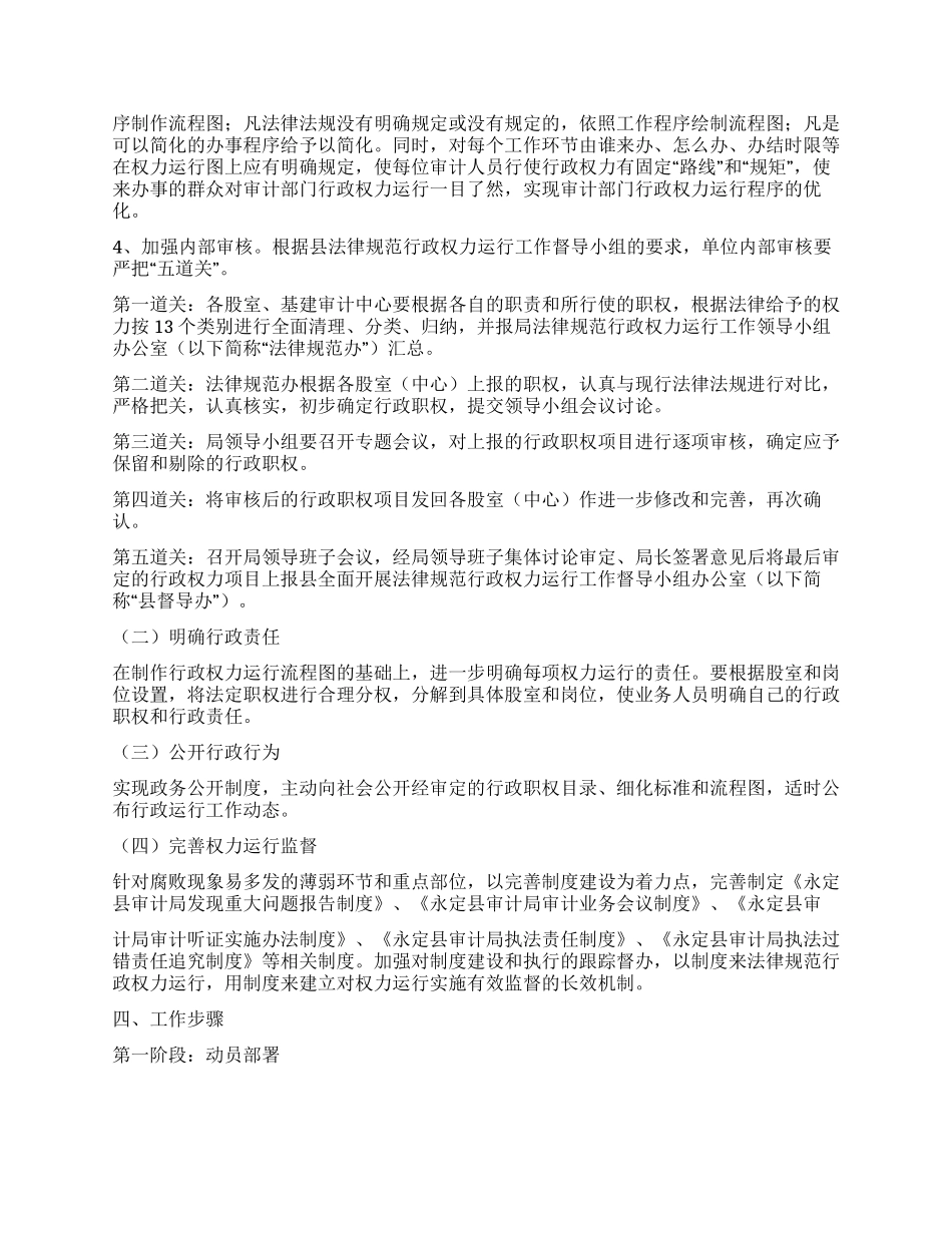 2024年县审计局规范行政权力运行实施方案_第2页
