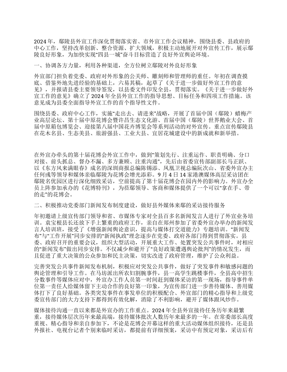 2024年外宣工作总结_第1页