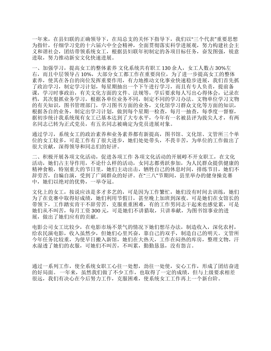 2024年妇女工作总结_第1页