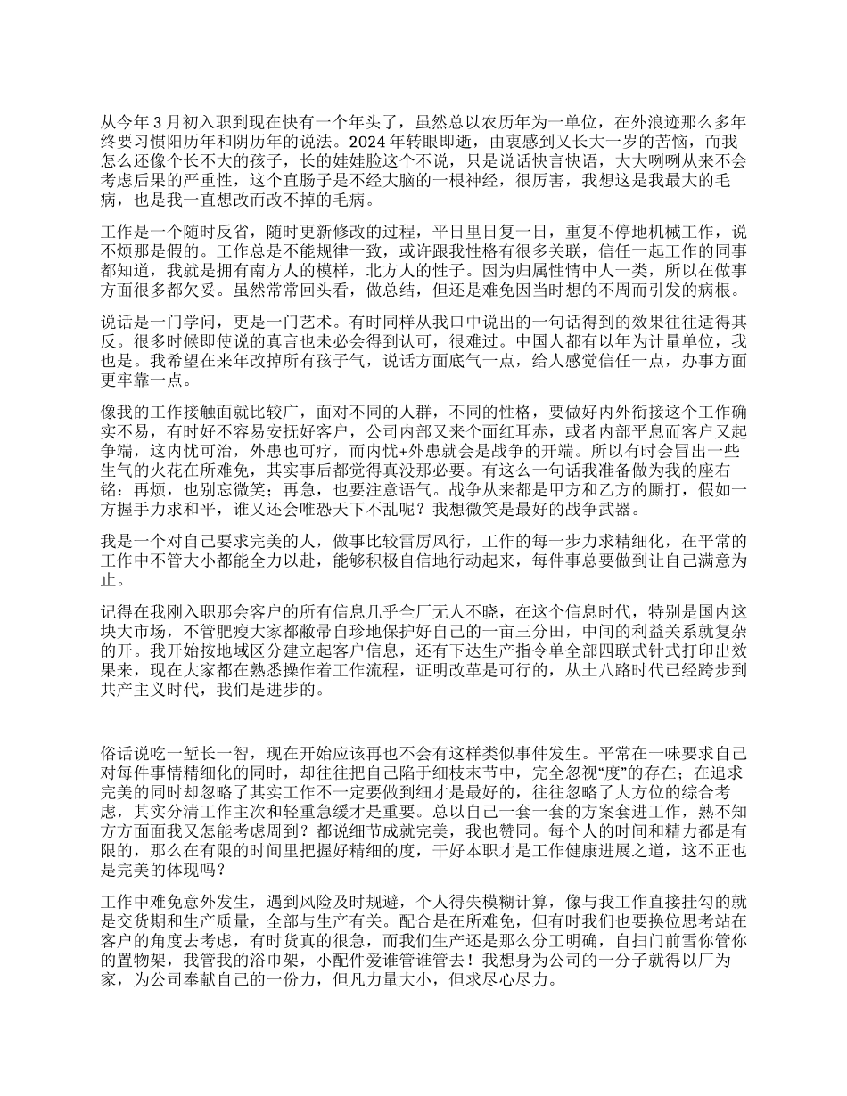 2024年工厂工作总结_第1页