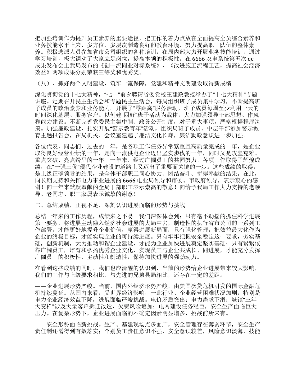 2024年市电力局工作报告_第2页