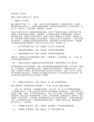 2024年市电力局工作报告