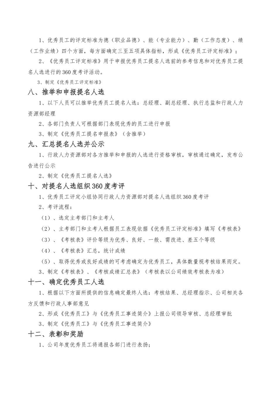 2024年度优秀员工评选标准_第3页