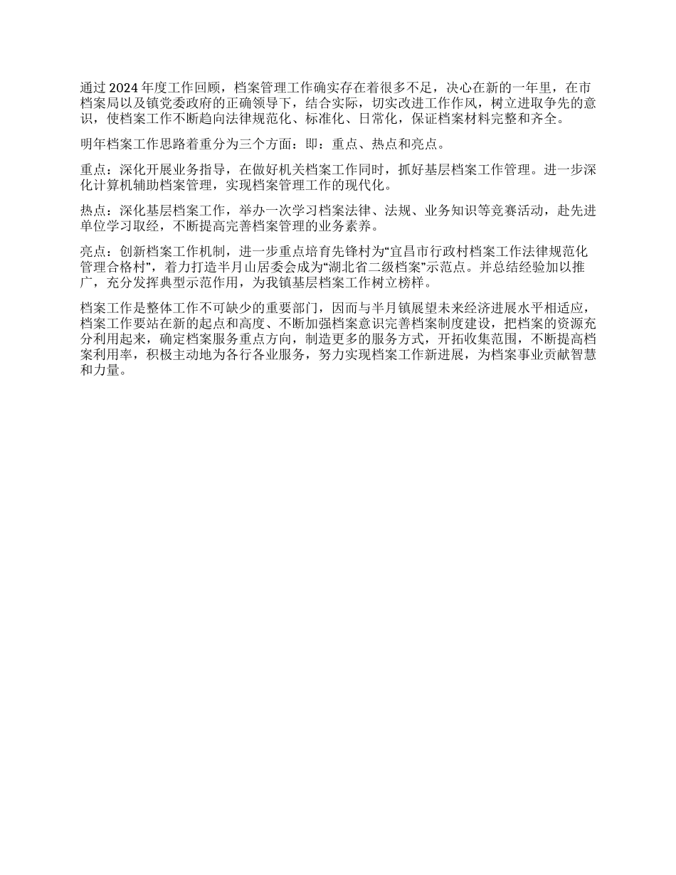 2024年档案工作总结和2024年工作计划_第2页