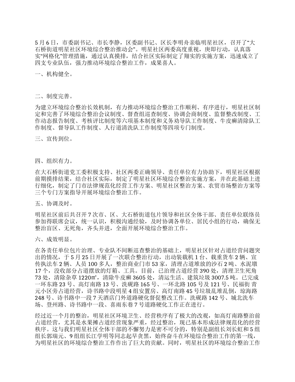 2024年环境综合治理工作总结_第1页