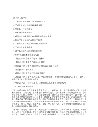 2024年电算化会计实习自我鉴定