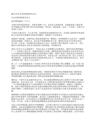 2024年社会实践调查报告范文