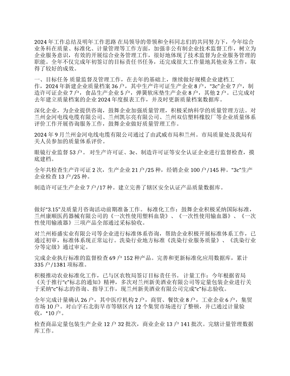 2024年综合科工作总结_第1页