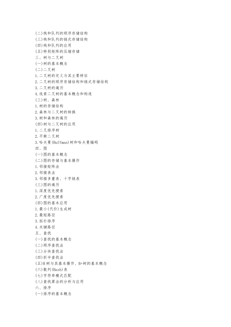 2024年计算机学专业考研大纲原文_第2页