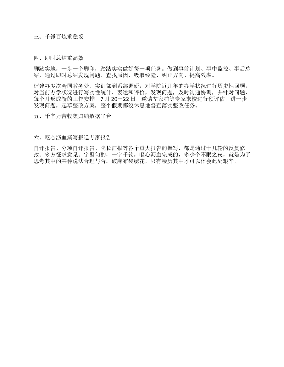 2024年评建办公室工作总结_第2页