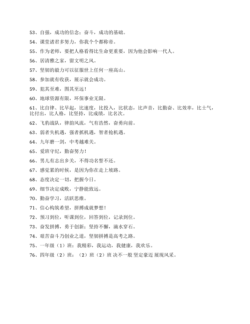 2024年高三班级的口号汇总76句_第3页