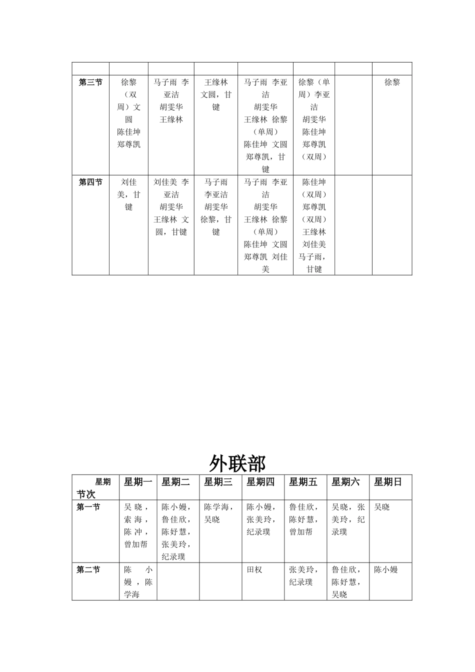 2024志愿者协会空闲时间表_第2页