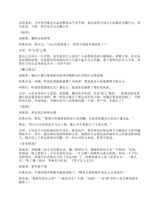 2024春晚小品经典台词点评