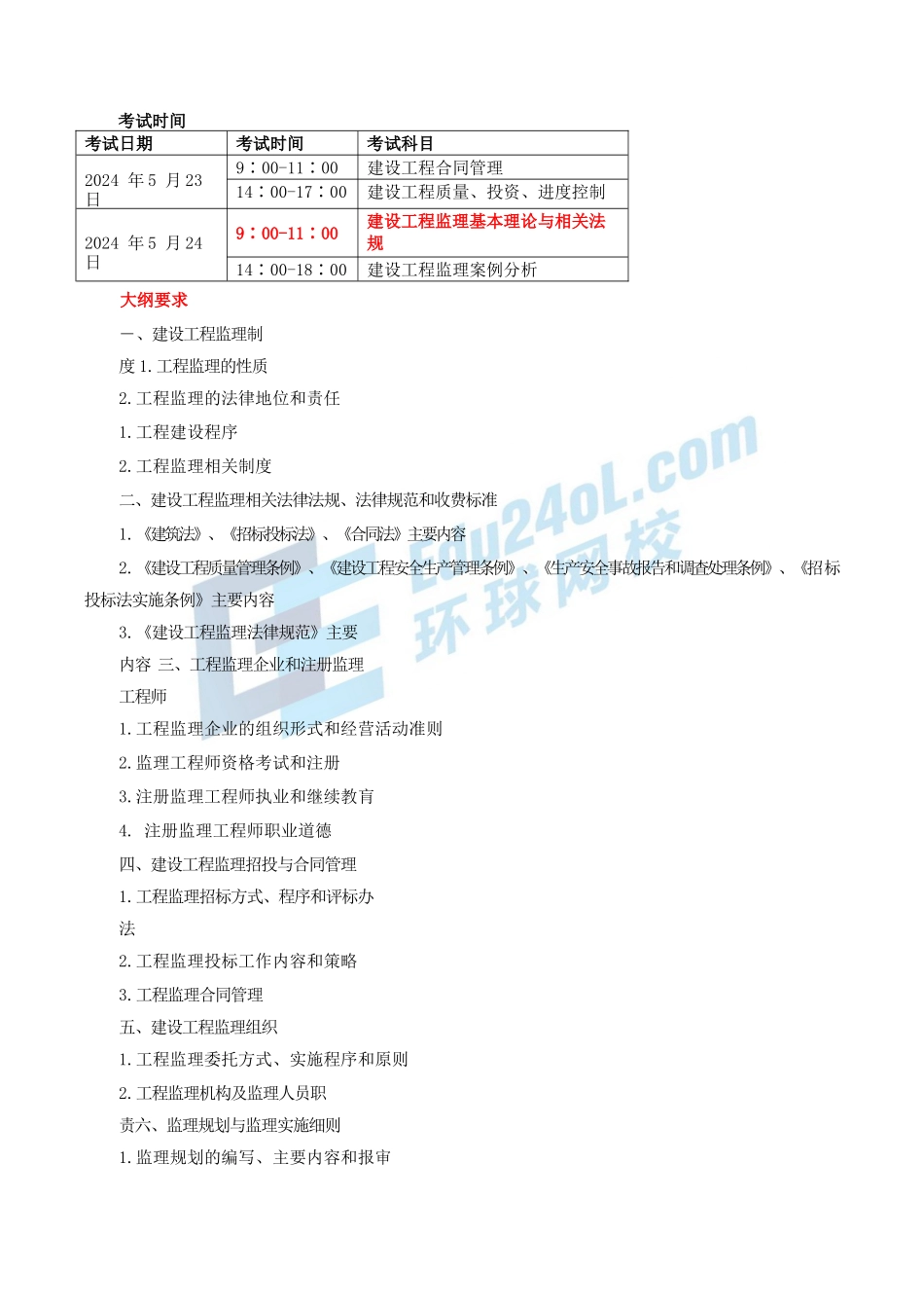 2024监理-基本理论和相关法规-冲刺班-第1讲第一章建设工程监理制度(2024年新版)_第1页