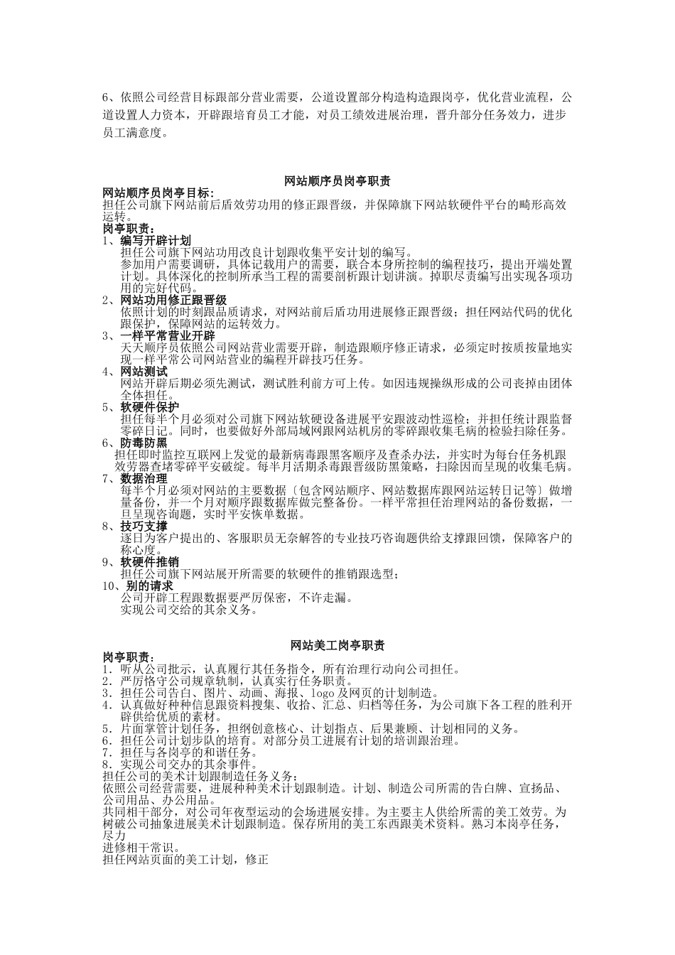 20、网站运营岗位职责_第2页