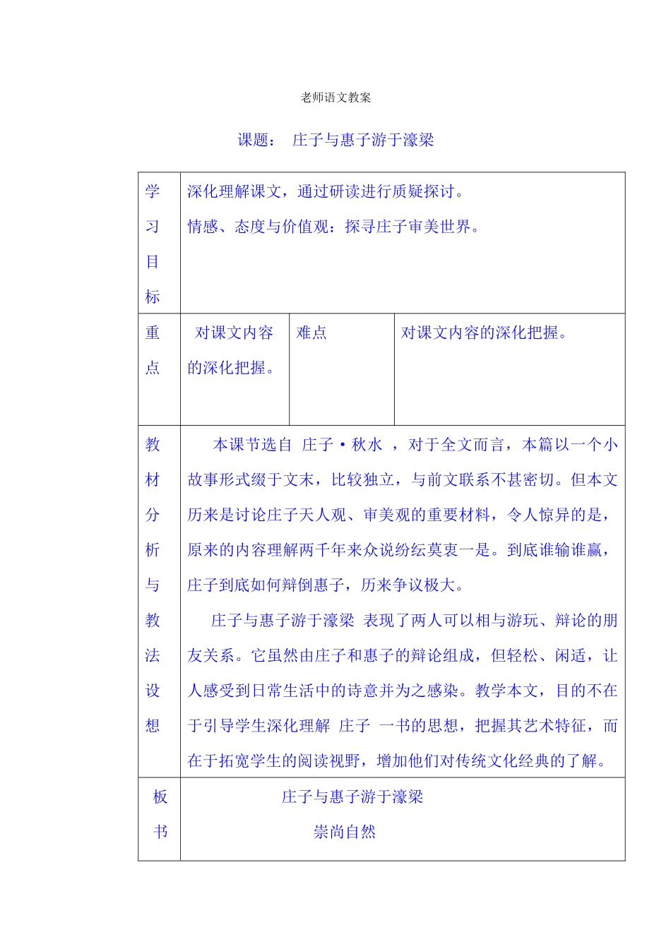 20《庄子与惠子游于濠梁》_第1页