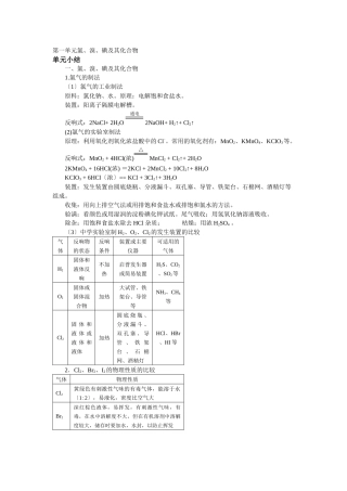 21《氯溴碘及其化合物》知识小结