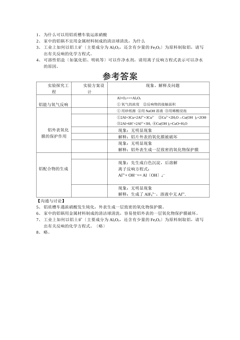 21《铝及其化合物的性质》同步练习2_第2页