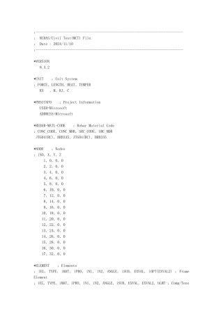 32m简支梁Midas模型命令流