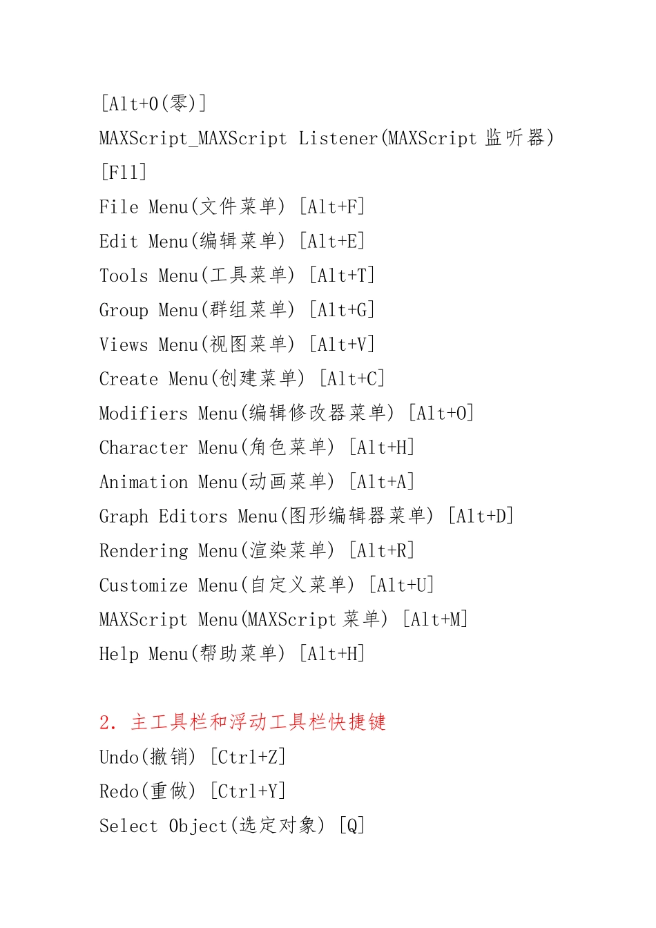 3dsmax快捷键全集-快速建模必备。_第3页