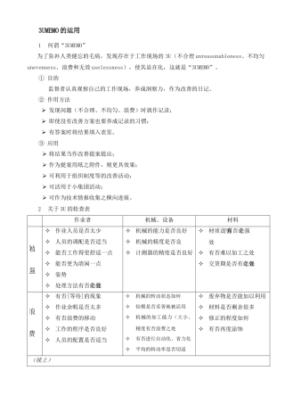 3umemo的运用知识讲座