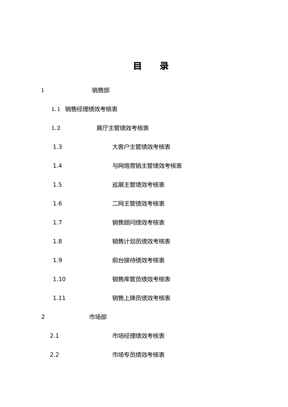 4S店各岗位员工绩效考核表_第2页