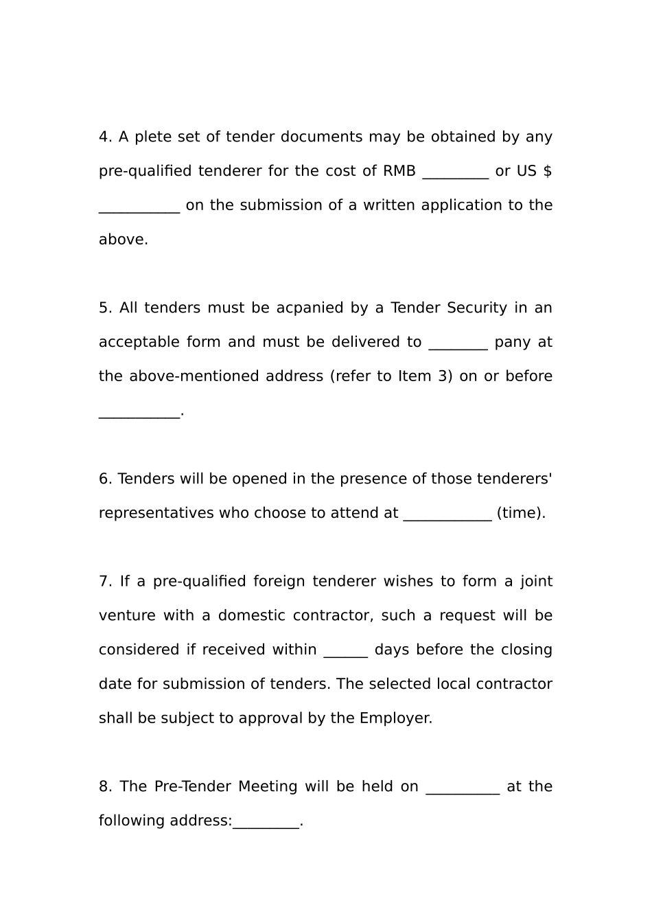 4国际工程招标书及承包合同_第2页