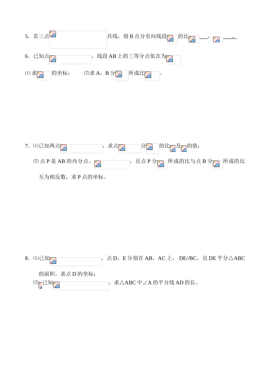 5.5线段的定比分点_第2页