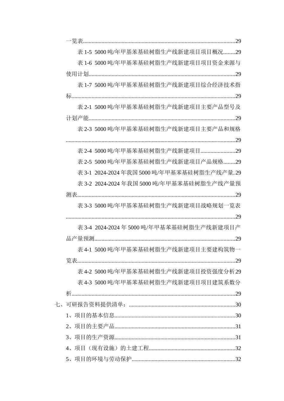 5000吨年甲基苯基硅树脂生产线项目可行性研究报告_第3页