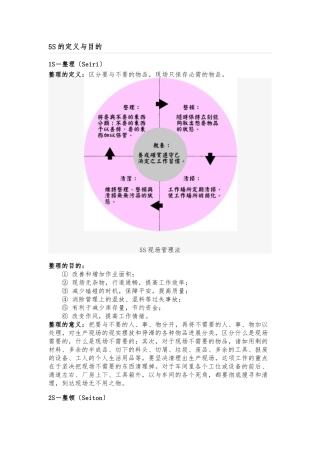 5S的定义与目的
