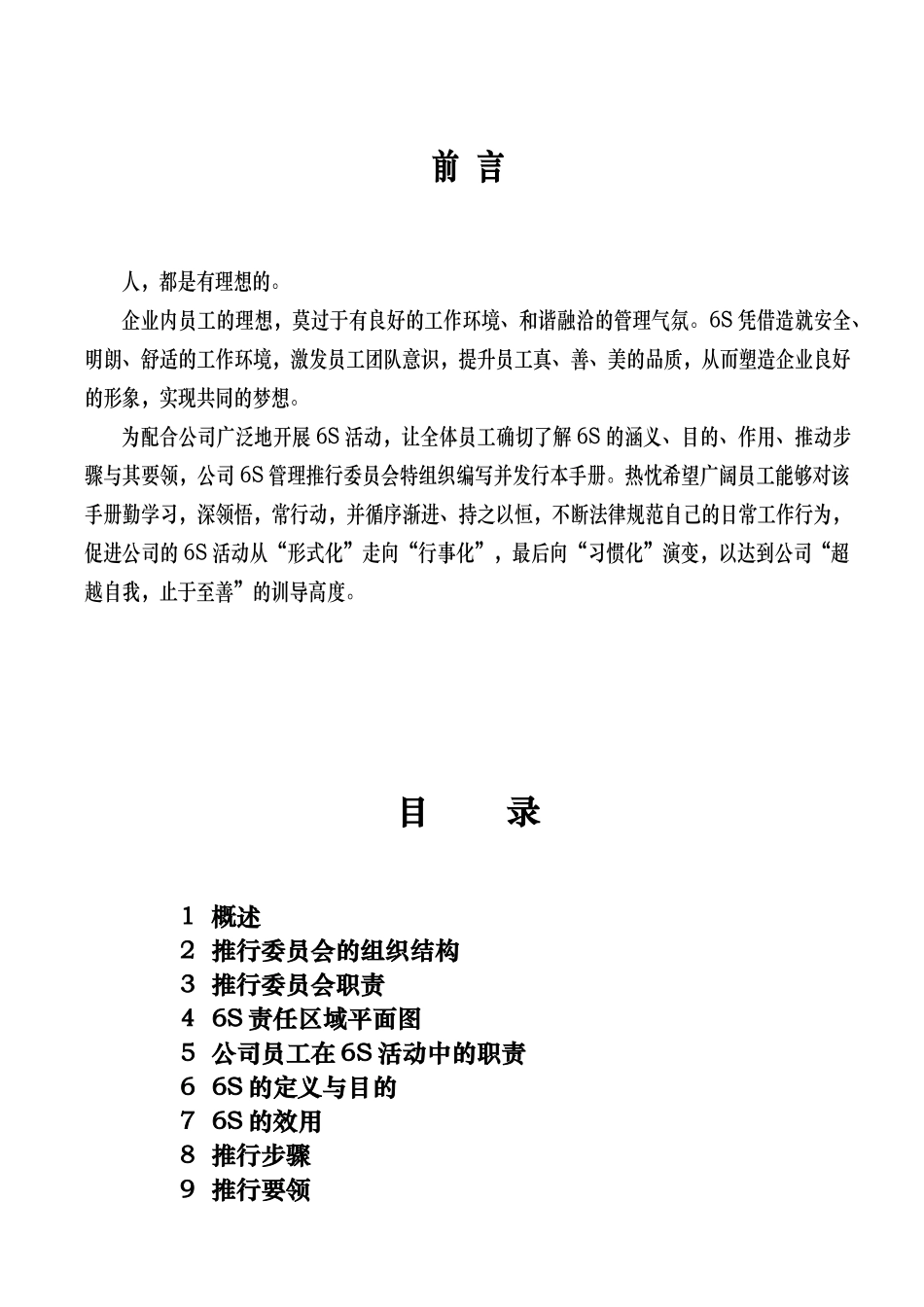 6S推行计划与执行管理手册范本_第2页