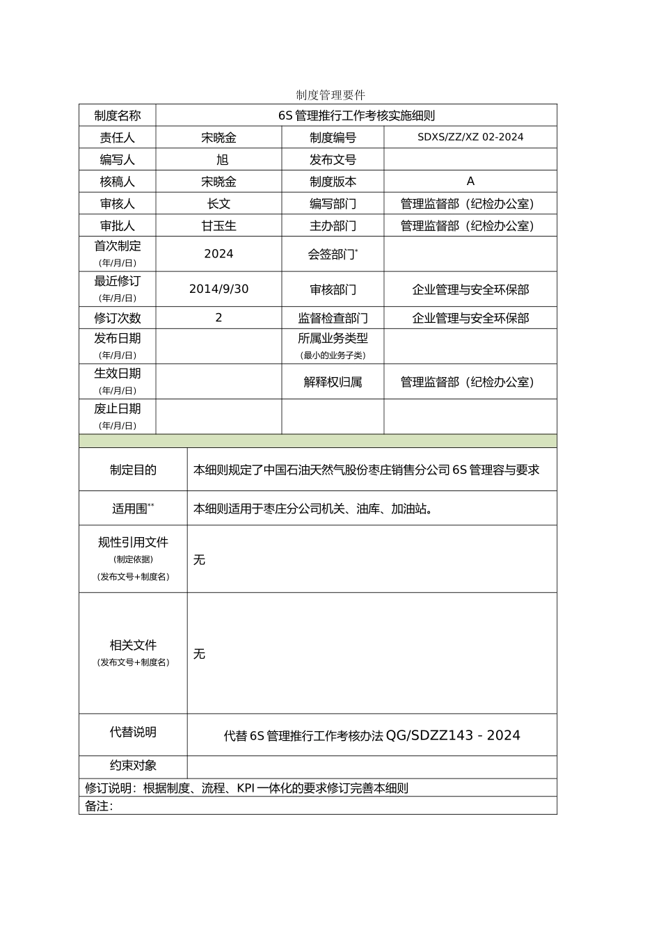 6S管理推行工作考核实施细则_第2页
