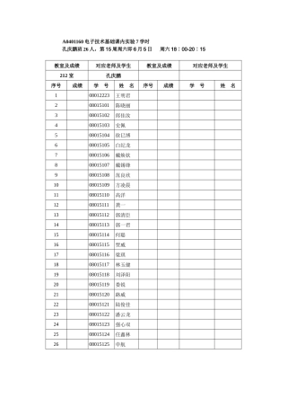 7学时的电子技术基础数电实验