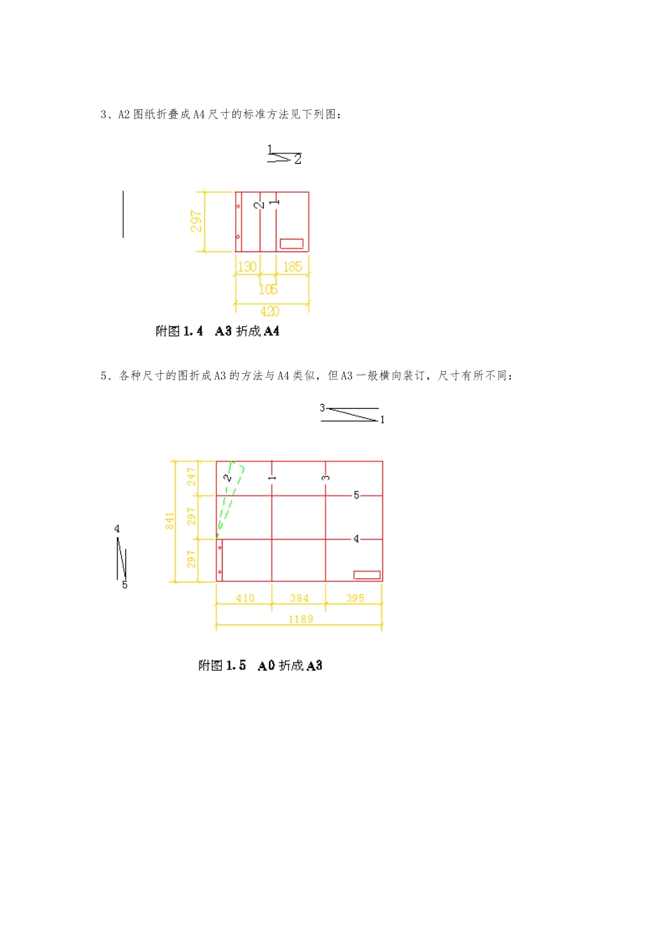 A0-A3图纸折叠A4方法!_第2页