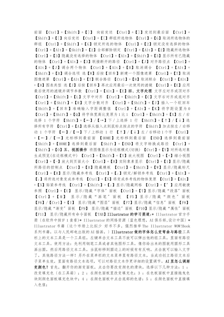 AI快捷键大全最新_第2页