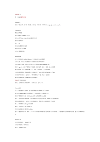 android各版本的差别