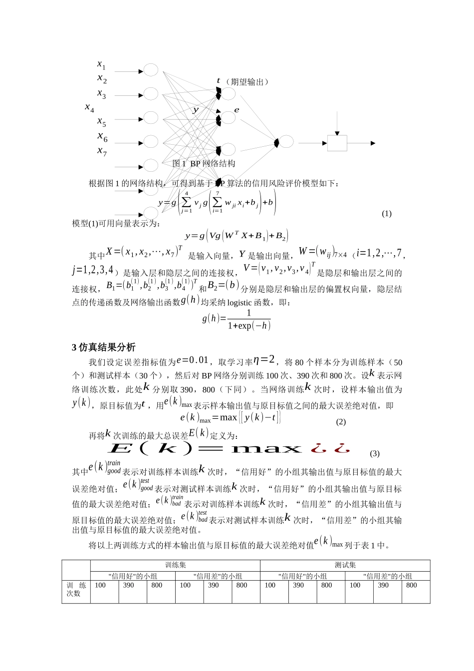 BP算法在信用风险分析中的应用_第2页