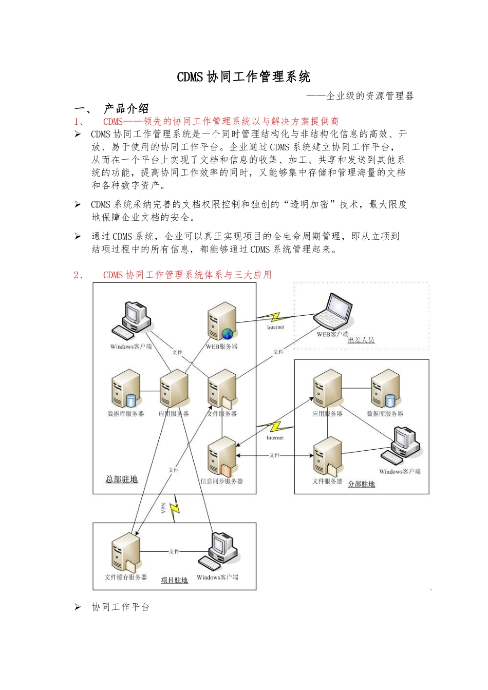 CDMS协同工作管理系统介绍_第1页